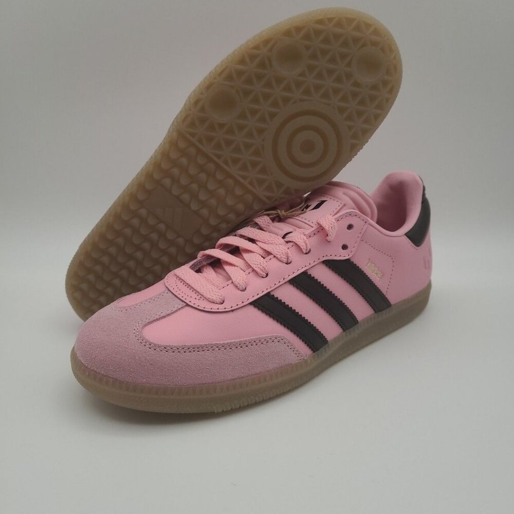 Adidas Samba Messi J Youth Size 6Y Pink Black Indoor Futbol Soccer Shoes JR0424 - Picture 8 of 8